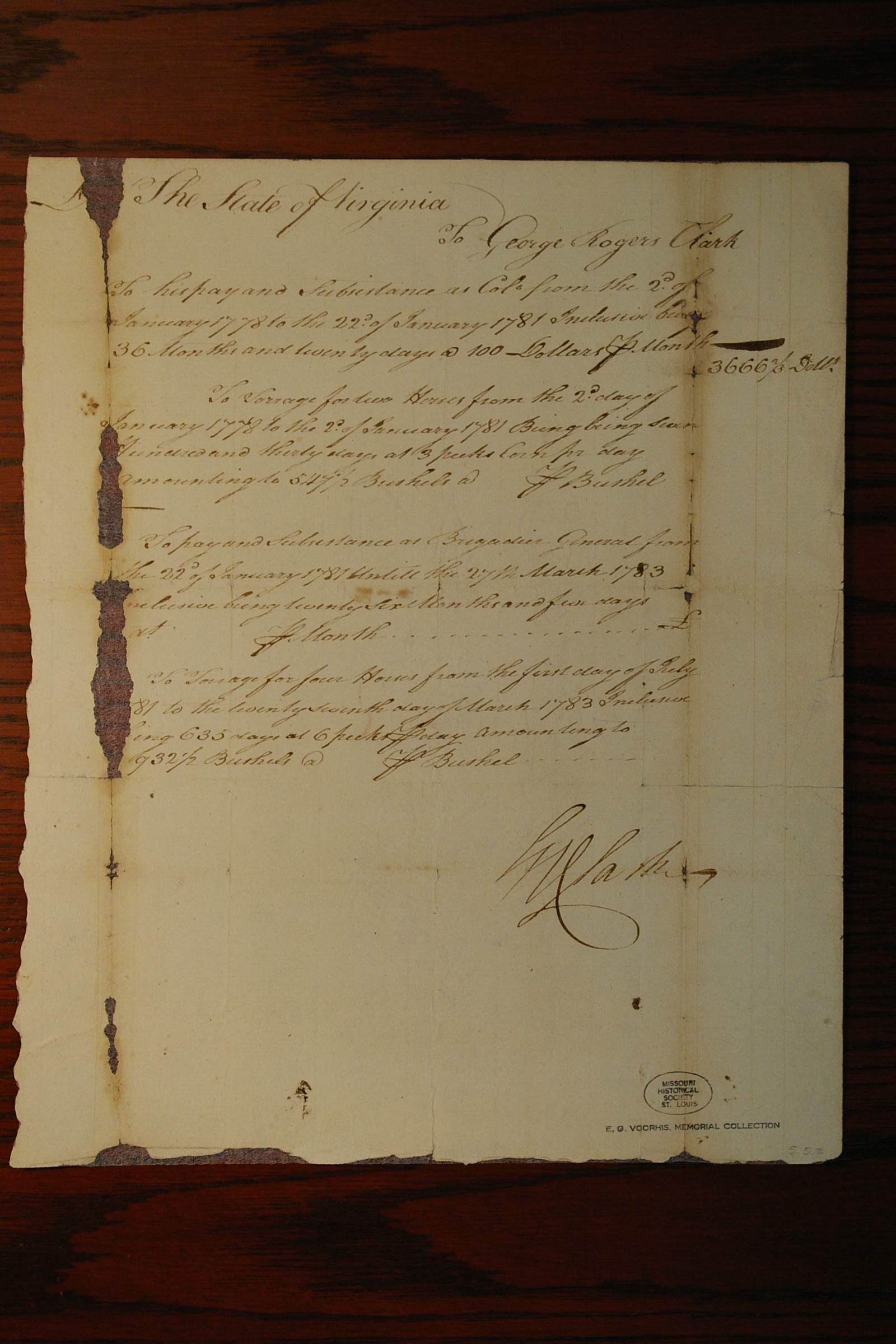 Brigadier General George Rogers Clark